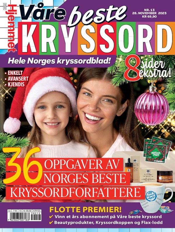 Våre Beste Kryssord 13-2025 NO Jul