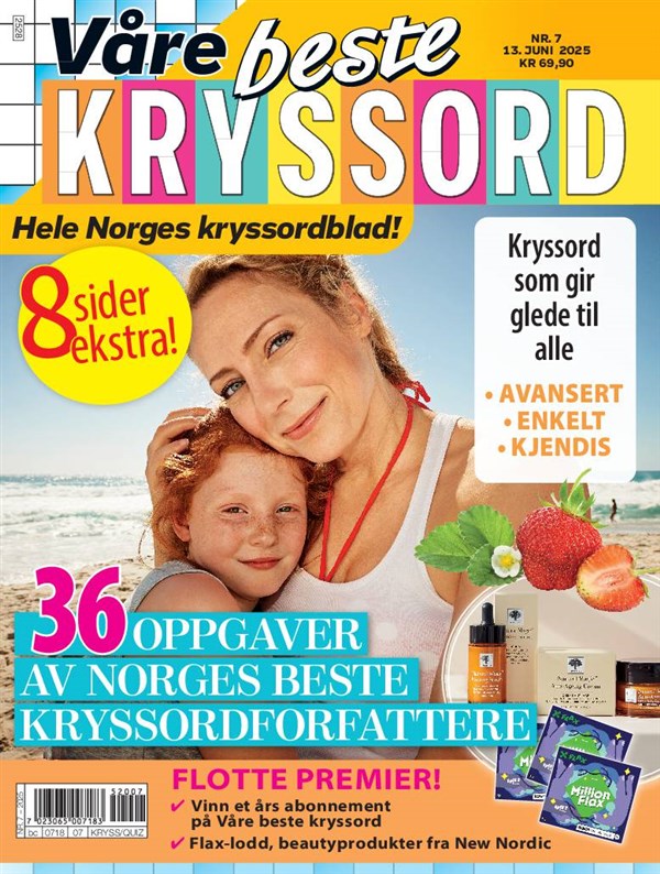 Våre Beste Kryssord 07-2025 NO Sommer