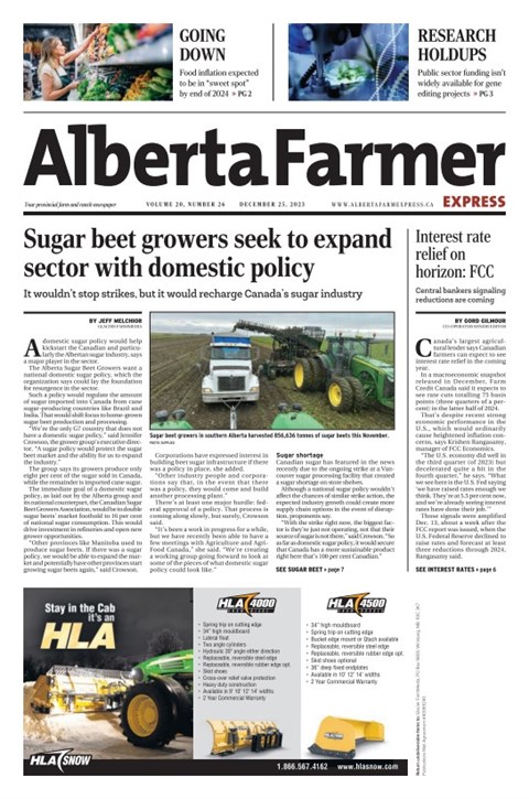 What do you want your fresh water used for? - Alberta Farmer Express